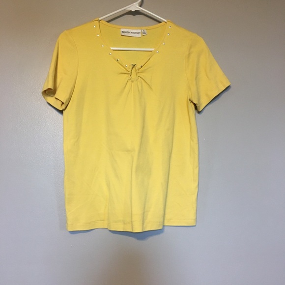 Rebecca Malone Yellow T-Shirt - Picture 1 of 1